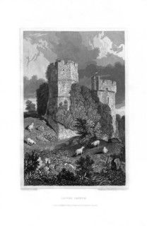 Lewes Castle, East Sussex, 1829.Artist: Fenner, Sears & Co
