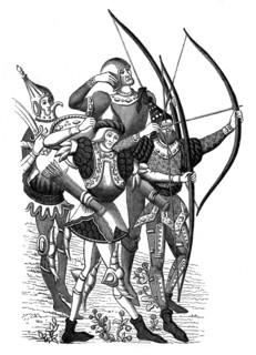 Frankish archers, 15th century, (1870). Artist: Unknown