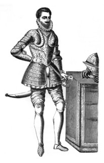 Francois, Duke of Anjou and Alencon, in damascened armour, 16th century, (1870). Artist: Unknown