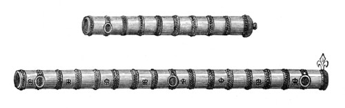 Earliest models of cannon, the Tower of London, (1870). Artist: Unknown
