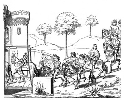 A knight entering the lists, c1460-1465, (1870). Artist: Unknown
