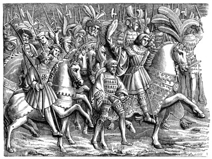 Henry VIII in the Field of the Cloth of Gold, 1520, (1870). Artist: Unknown