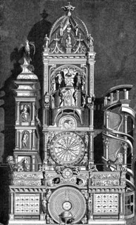Astronomical clock of Strasbourg Cathedral, 1573, (1870). Artist: Unknown