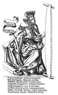 The prophet Isaiah with the instrument of his martyrdom, 15th century, (1870). Artist: Unknown