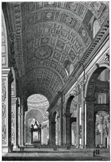 Basilica of St Peter's, Rome, (1870). Artist: Unknown