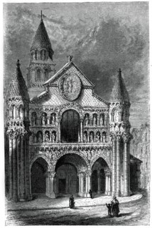 Church of Notre Dame de la Grande, Poitiers, France, 12th century, (1870). Artist: Unknown