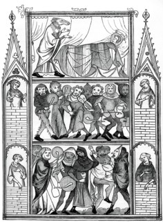 Scenes from the Story of Fauvel, 15th century, (1870). Artist: Unknown