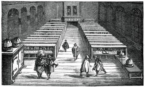 Library of the University of Leyden, Netherlands, 17th century, (1870). Artist: Unknown