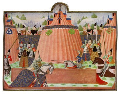 'The Tournament at St Inglevert', France, 15th Century.Artist: Master of the Harley Froissart