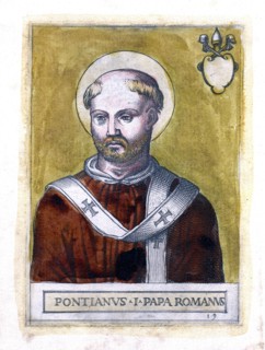 Pope Pontian I. Artist: Unknown