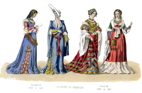 French costume: Charles VIII, Louis XII, (1882). Artist: Unknown