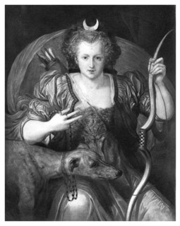 Queen Elizabeth I as Diana, 16th century, (1896).Artist: Cornelius Vroom