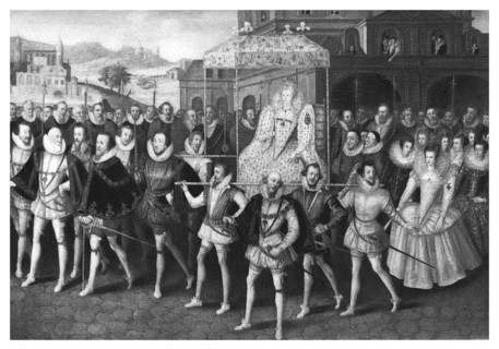 Procession of Queen Elizabeth I to Blackfriars, London, 16 June 1600, (1896).Artist: Marcus Gheeraerts, the Younger