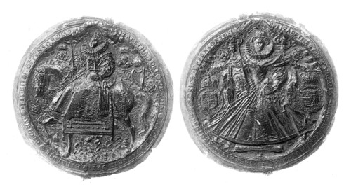 Great Seal of Queen Elizabeth I, 16th century, (1896). Artist: Unknown