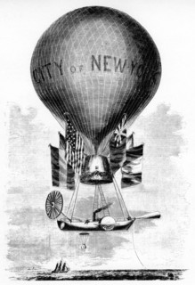 'Professor Lowe's Balloon', c1859. Artist: Unknown