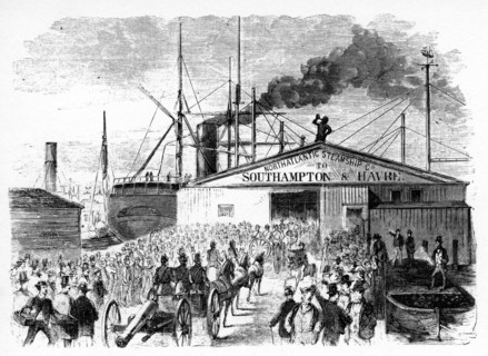 'The Loading Of The Atlantic And Baltic Boats', c1860s. Artist: Unknown