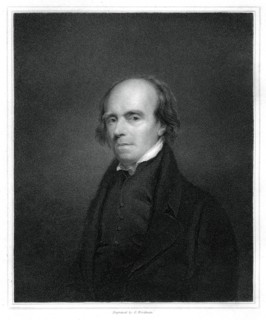 John Flaxman, British designer, draughtsman and sculptor, (1833).Artist: R Woodman