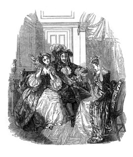 A scene from Les Precieuses Ridicules by Moliere, (1833).Artist: Jackson