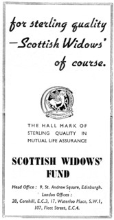 Scottish Widows Fund, 1938. Artist: Unknown