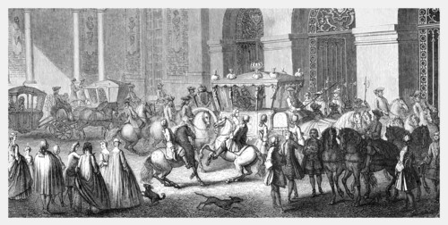 The Ambassador's Reception At Versailles, (1885).Artist: Parrocel