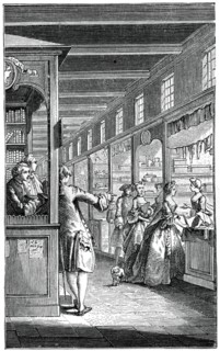 The Palace Galleries, (1885).Artist: Hubert Francois Gravelot