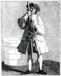 A Well Cleaner, 1737-1742.Artist: Bouchardon