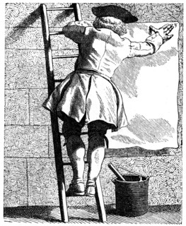 Bill Sticker, 1737-1742.Artist: Bouchardon