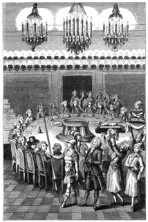 Funeral Supper, 1783, (1885).Artist: Binet