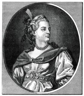 La Clairon, 1766.Artist: Schenau