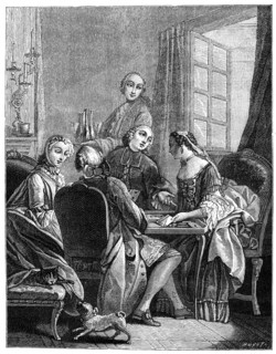 The Count In The Living Room, (1885).Artist: Eisen