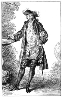 Man in 18th-century French costume, (1885).Artist: Jean-Antoine Watteau