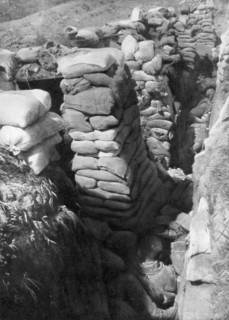 A captured German trench and bunker system, Souchez, Artois, France, 1 June 1915, (1926). Artist: Unknown