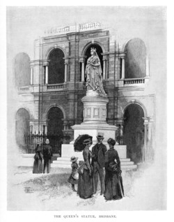 The Queen's Statue, Brisbane, Australia, 1886. Artist: Unknown