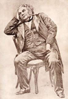 Mark Lemon, 19th century editor of Punch magazine, (1909).Artist: William Henry Margetson
