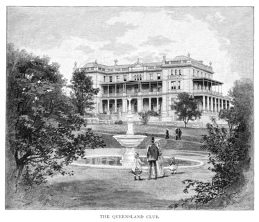 The Queensland Club, Australia, 1886. Artist: Unknown