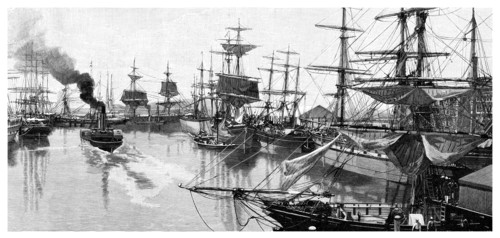 Port Adelaide, 1886. Artist: Unknown