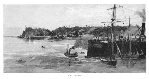 Port Darwin, 1886.Artist: Albert Henry Fullwood