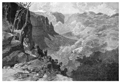 Govett's Leap, Blue Mountains, New South Wales, Australia, 1886.Artist: Frederic B Schell