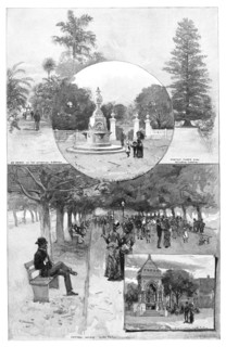 Pleasure gardens, Sydney, New South Wales, Australia, 1886.Artist: WJ Smedley