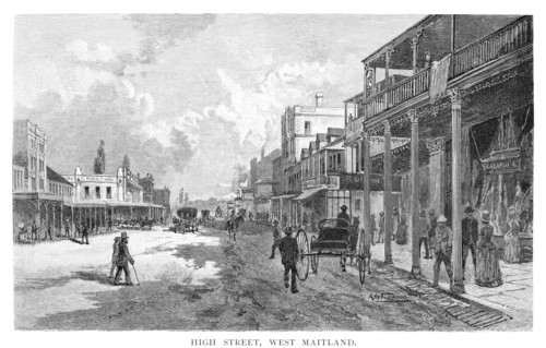 High Street, West Maitland, New South Wales, Australia, 1886.Artist: Albert Henry Fullwood