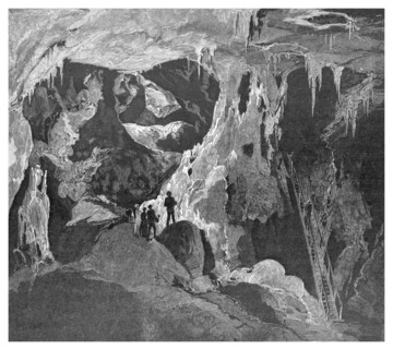 The Arch Cave looking north, Jenolan Caves, New South Wales, Australia, 1886. Artist: Unknown