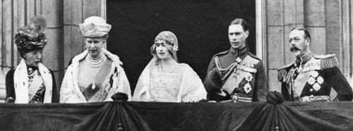 The Duke and Duchess of York at Buckingham Palace after their marriage, April 1923. Creator: Unknown.