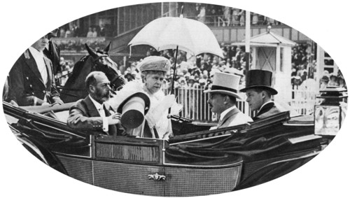 The royal arrival at Ascot, c1930s. Artist: Unknown