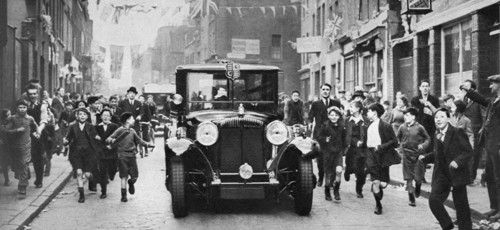 King George V's last visit to the East End, London, c1930s. Artist: Unknown