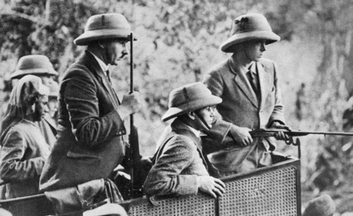 The Prince of Wales tiger shooting in Nepal, the Indian Tour, 1921. Artist: Unknown