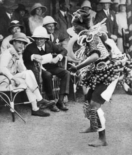 The Prince of Wales watching a traditional dance, Freetown, Sierra Leone, 1925. Artist: Unknown