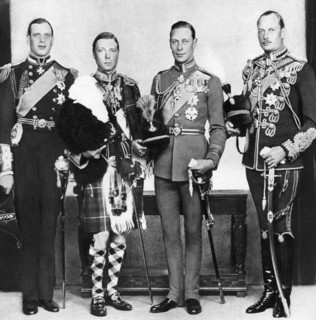 The Prince of Wales with his brothers, c1930s. Artist: Unknown