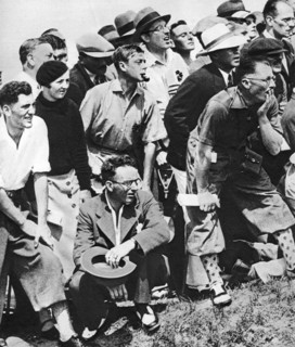 The Prince of Wales smokes a pipe at the Open Golf Championship, St Andrews, c1930s. Artist: Unknown