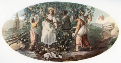 'Hop Picking', (1912).Artist: William Hamilton