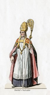 Bishop of Rochester, costume design for Shakespeare's play, Henry VIII, 19th century. Artist: Unknown